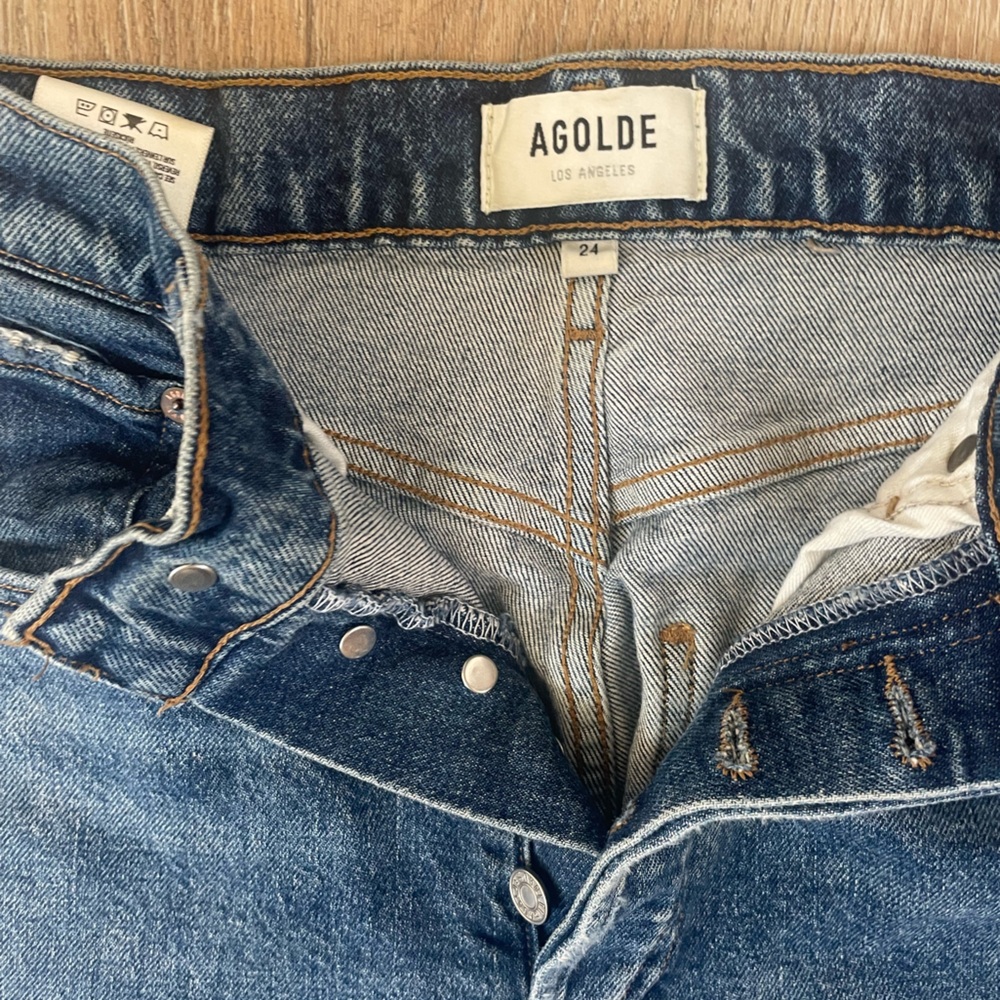 AGOLDE Riley Jeans size 24 - Picture 2 of 4